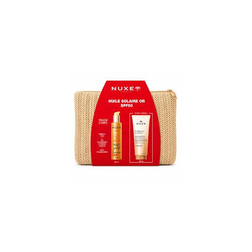 NUXE TROUSSE SUN HUILE GOLD 150ML+LAIT CORPS 200ML OFFERTS