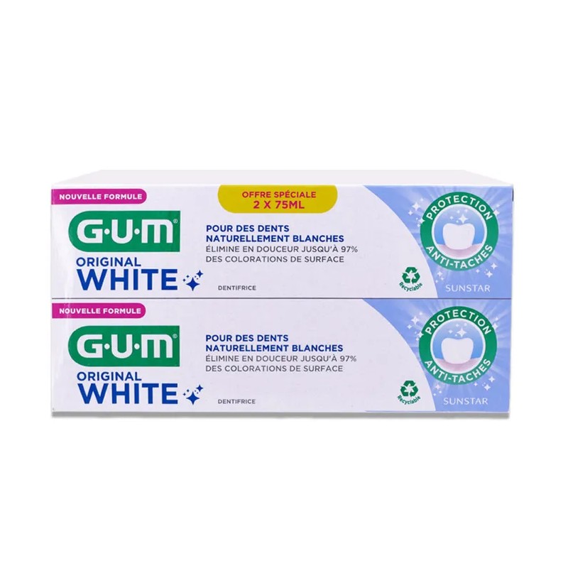 GUM DENTIFIRICE ORIGINAL WHITE PACK DUO