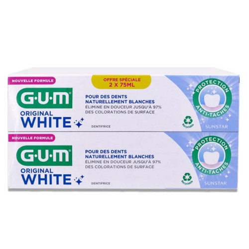 GUM DENTIFIRICE ORIGINAL WHITE PACK DUO