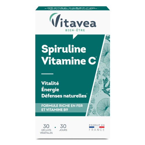 VITAVEA SPIRULINE VITAMINE C 30 GELULES