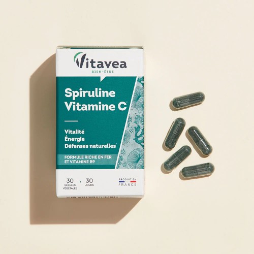 VITAVEA SPIRULINE VITAMINE C 30 GELULES