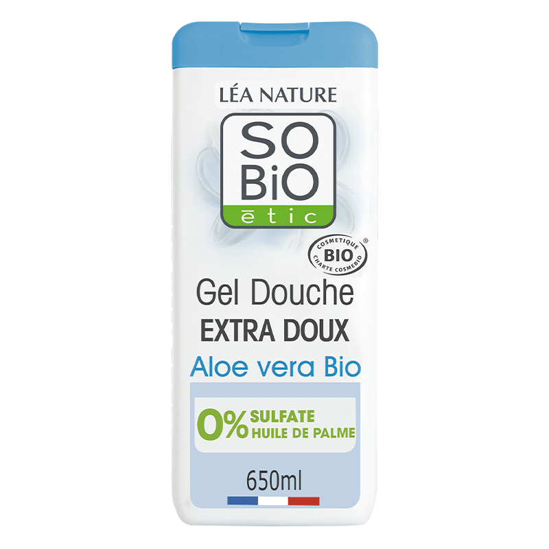 SO BIO GEL DOUCHE EXTRA DOUX AU GEL D'ALOE VERA BIO 650ML