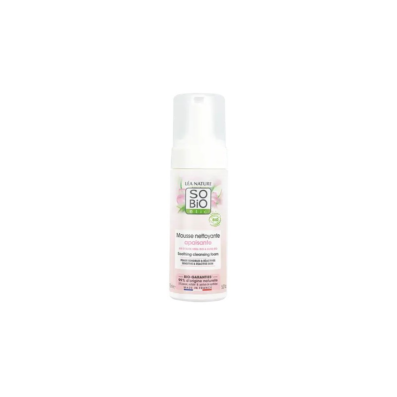 SO BIO MOUSSE NETTOYANTE APAISANTE ALOE VRA 150ML