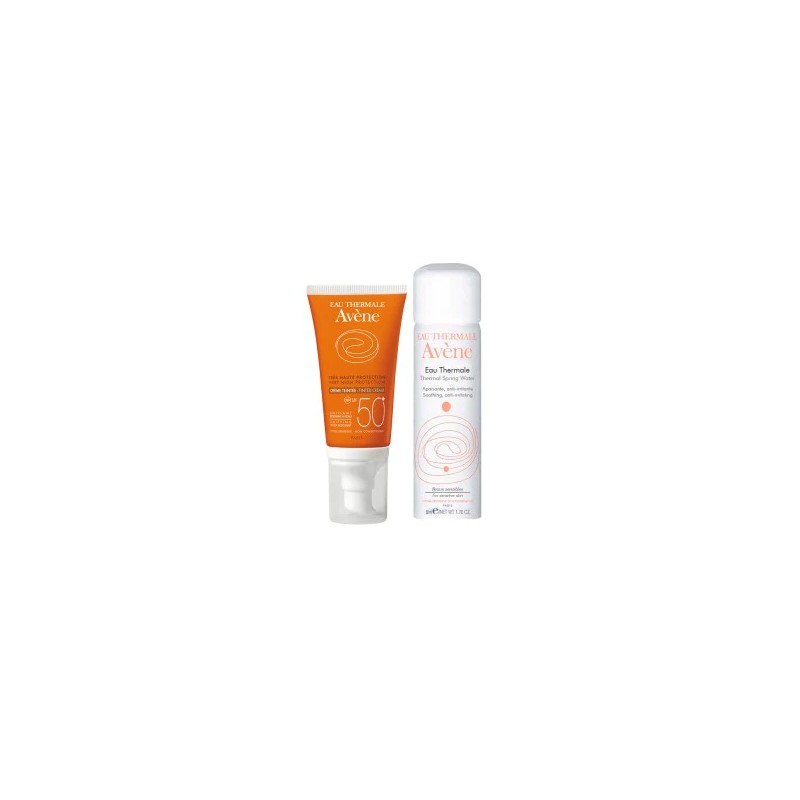 AVENE COFFRET ECRAN CREME SPF 50+ 50ML + EAU THERMALE