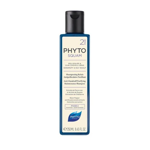 PHYTO SQUAM SHAMPOING PURIFIANT PELLICULES / CHEVEUX GRAS 250ML