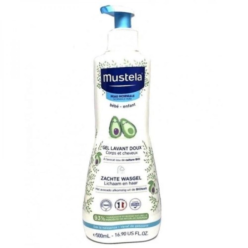 MUSTELA GEL LAVANT CHEV ET CORPS 500ML