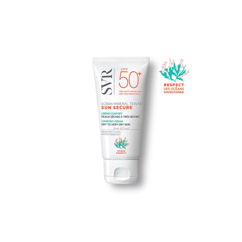 SVR SUN SECURE ECRAN MINERAL SPF50+ PEAUX SECHE 50ML