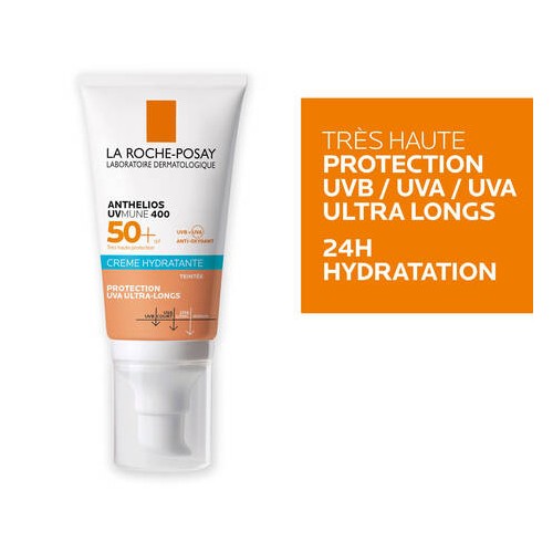 LA ROCHE POSAY ANTHELIOS UVMUNE 400 CREME HYDRATANTE TEINTEE SPF50+ 50ML